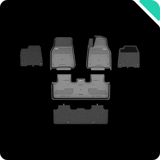 HALOBLK MODEL Y用 ナイロンカーペットフロアマット